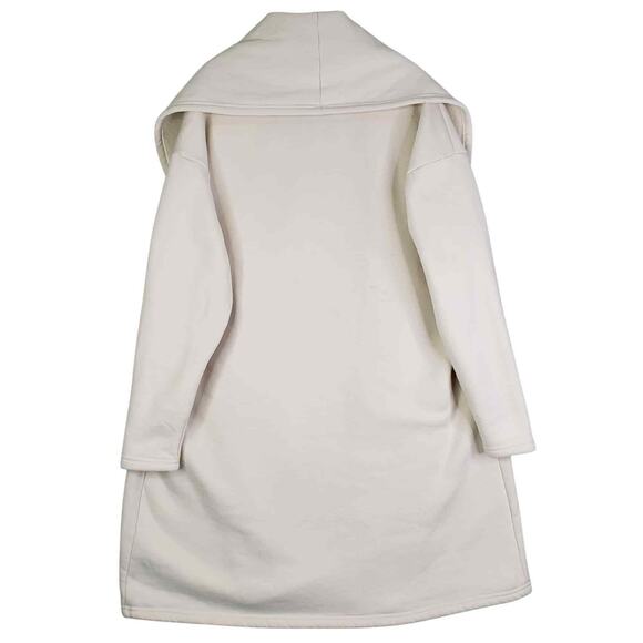 PRIV Coco Cozy Coatigan Cream Womens Size Medium M Sherpa Fleece Lined - Picture 3 of 8